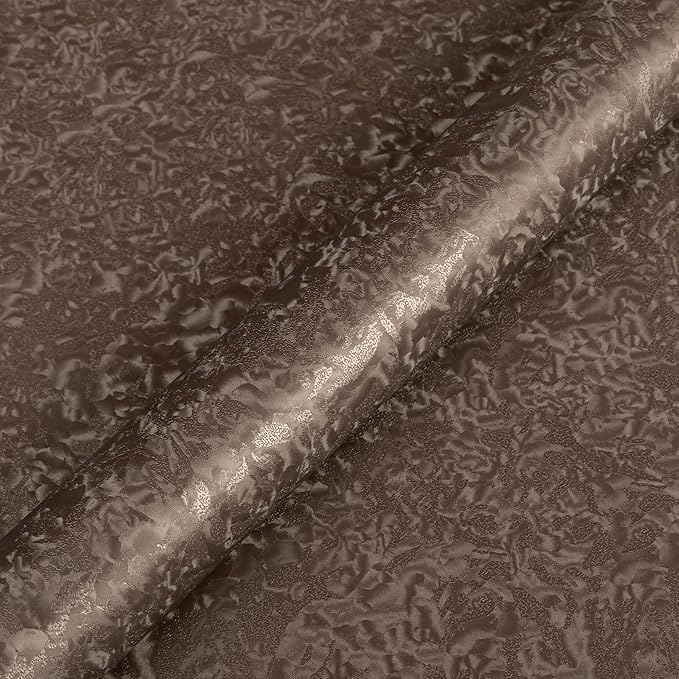 Abyssaly Brown Peel and Stick Wallpaper Vintage Embossed Floral Contact Paper