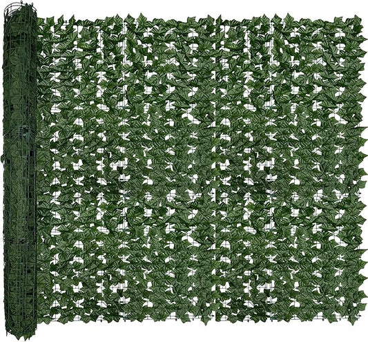 Artificial Ivy Privacy Fence Roll Screen, Garden Greenery Decor