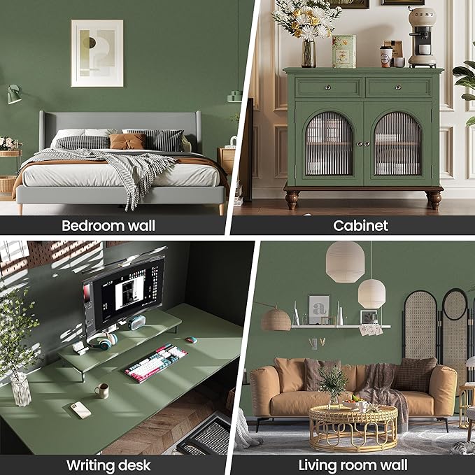 practicalWs Green Contact Paper Peel and Stick Wallpaper