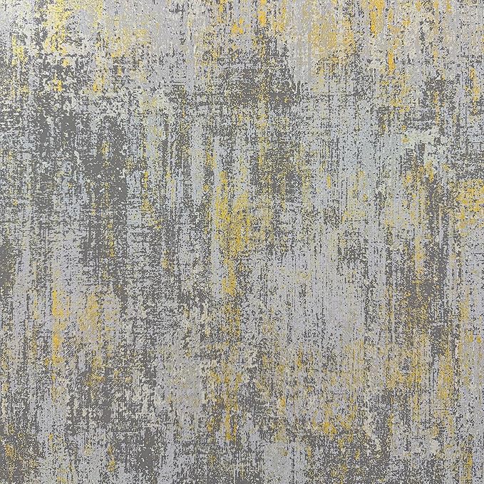 JiffDiff Vintage Metallic Peel and Stick Wallpaper Self Adhesive Industrial