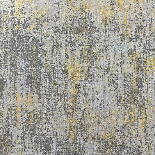 JiffDiff Vintage Metallic Peel and Stick Wallpaper Self Adhesive Industrial