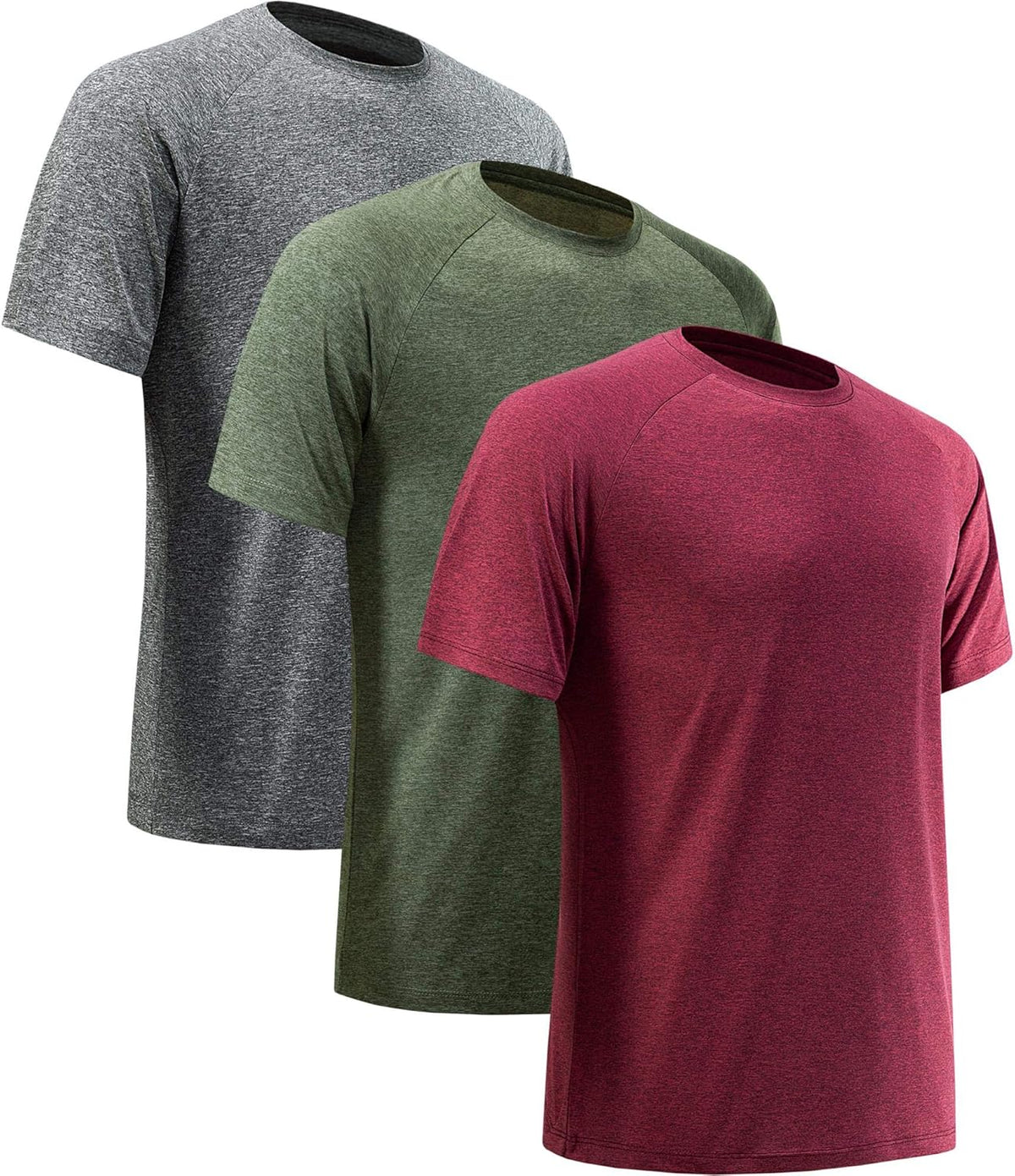 Skiennix Men's Athletic Workout Shirt - Quick Dry Short Sleeve T-Shirt | Moisture-Wicking Performance