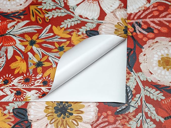 HAOKHOME Boho Peel and Stick Wallpaper Floral Wall Paper Removable