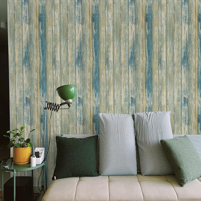 practicalWs Peel and Stick Wallpaper 17.7" x 236.2" Wood Wallpaper Wood Contact