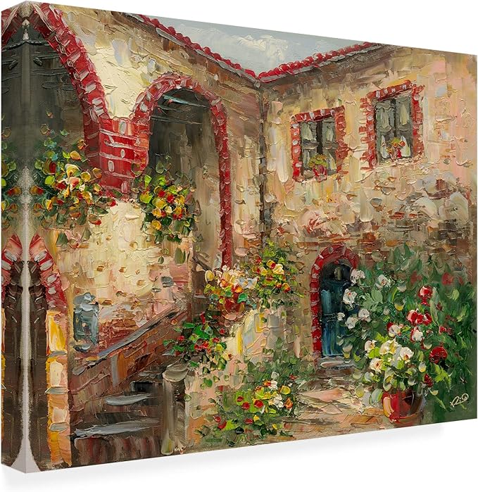 Masters Fine Art 'Tuscany Courtyard' Outdoor All-Weather Wall Decor