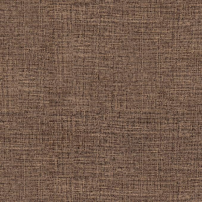 Amiya Grasscloth Brown Wallpaper Peel and Stick Faux Fabric Linen Contact Paper