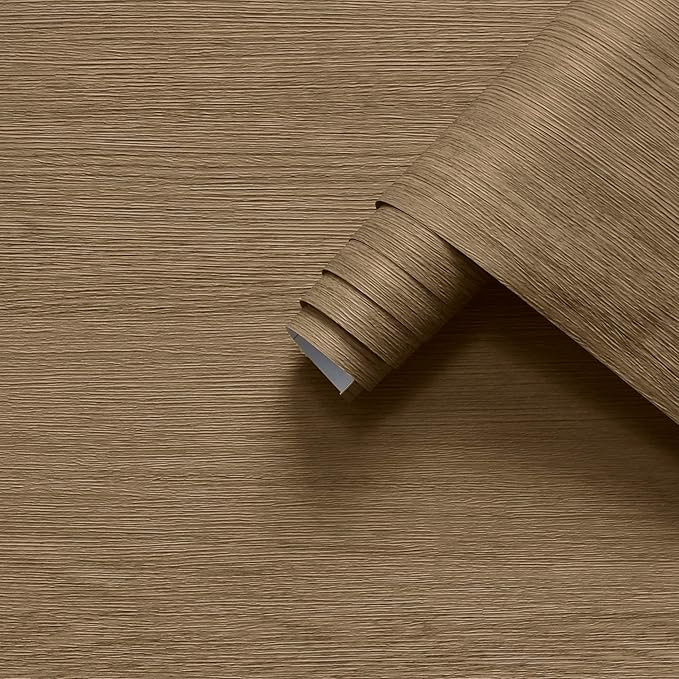 Grasscloth Contact Paper for Cabinets Drawers 16x78 inch Tan Grass Cloth Peel