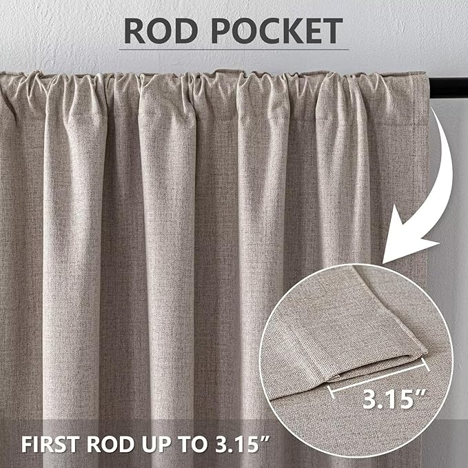 IGEMAEVE Blackout Curtains Customsize