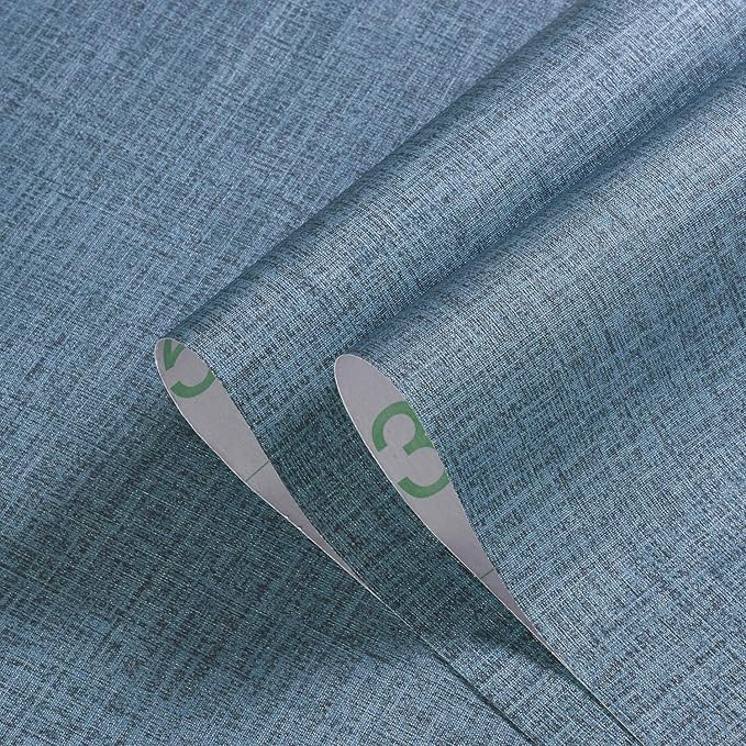 Blue Peel and Stick Wallpaper Removable 236inch Vinyl Stick on Decor Paper