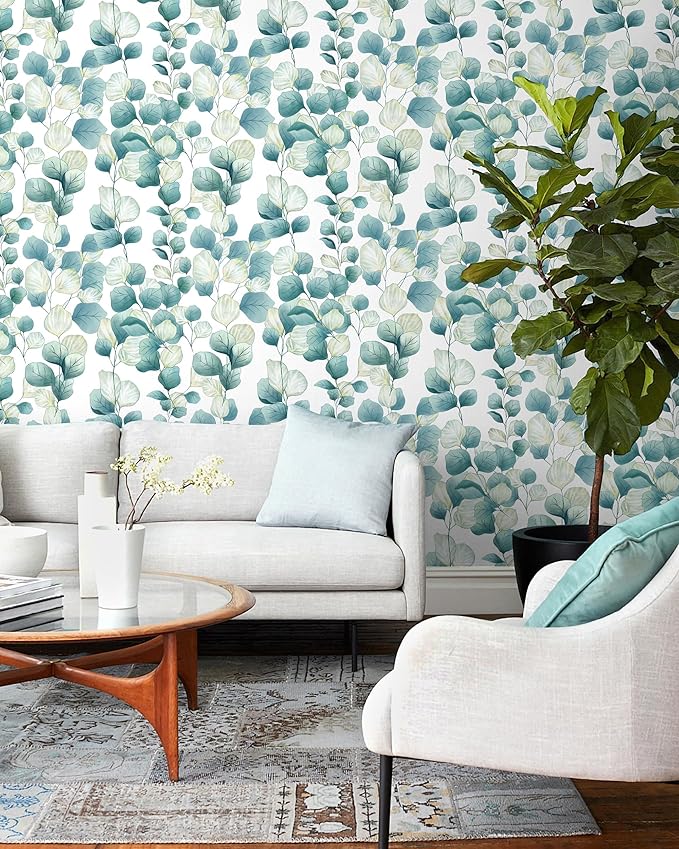 Timeet Peel and Stick Wallpaper Boho Leaf Contact Paper Removable Self Adhesive