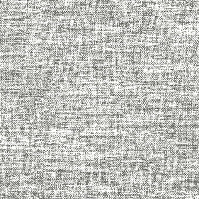 Amiya Grasscloth Grey Wallpaper Peel and Stick Faux Fabric Linen Contact Paper