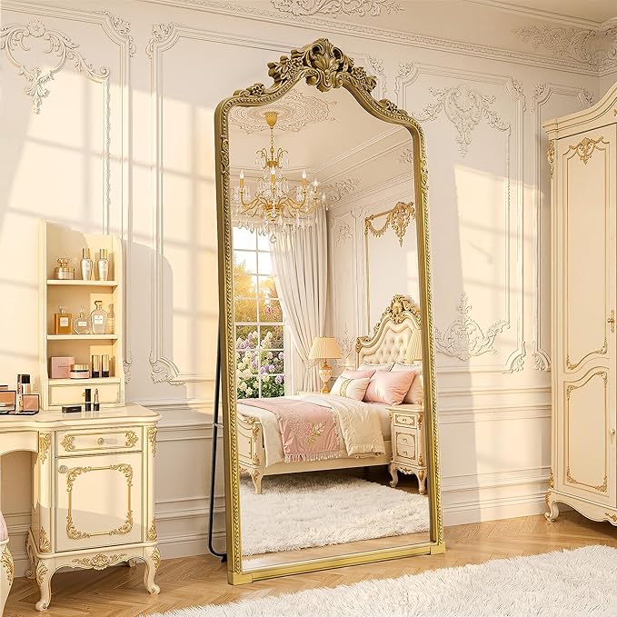 71"x32"Arched Full Length Floor Mirror, Full Body Mirrors