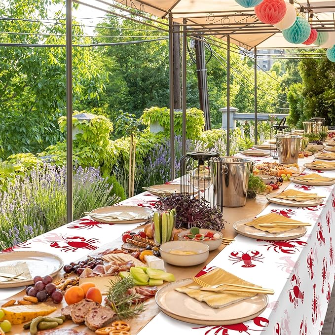 Kochorie 100 Ft x 54 Inch Crawfish Party Tablecloth Roll