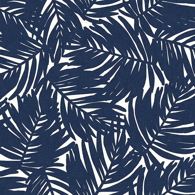Arden 2-Pack earthFIBER Outdoor Patio Dining Chair Cushion, 20x44, Rain-Proof Seat Pad, Fade-Resistant Outdoor Cushion Navy Blue King Palm
