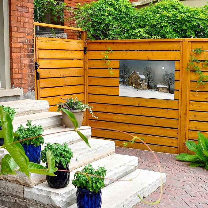 Outdoor Canvas Art - Ray Hendershot 'SNOW COVER' Wall Art for Outdoor Spaces, Patios, or Gardens by Trademark Fine Art