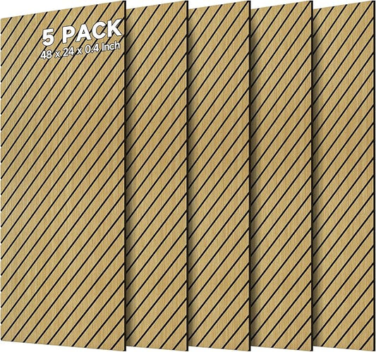 Art Acoustic Panels for Wall, 5 Pack Sound Absorbing Panels, 47.2â x 23.6â