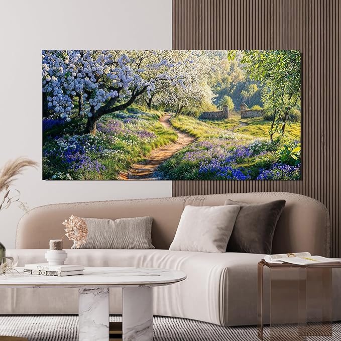 Large Canvas Wall Art Decor Large Modern Green Wall Art