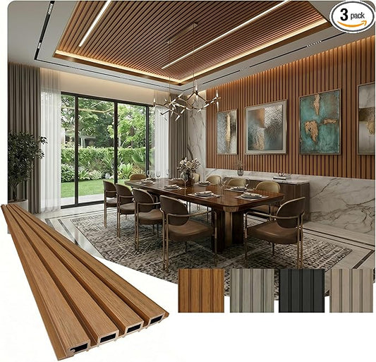 From Plain to Beautiful in Hours WPC Exterior Wall Slat Panels Waterproof