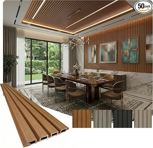 From Plain to Beautiful in Hours WPC Exterior Wall Slat Panels Waterproof