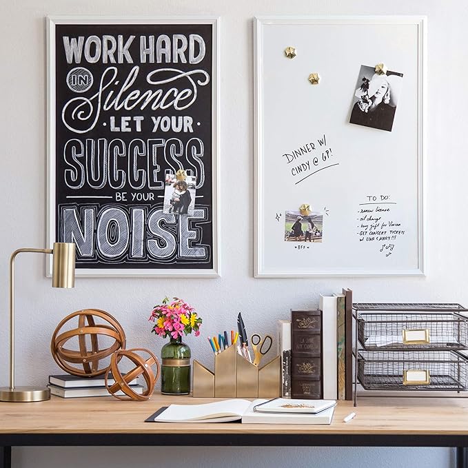 U Brands Magnetic Chalkboard for Walls, Large Magnetic Board, Premium Matte