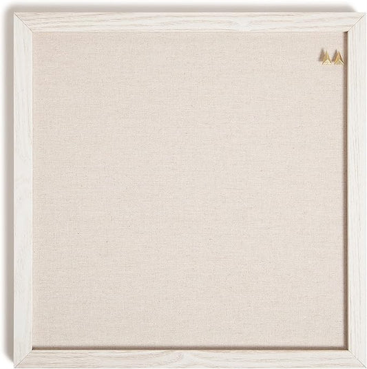 U Brands Rustic Linen Bulletin Board, Industrial Grade Pinning Surface