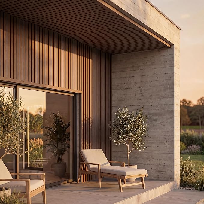From Plain to Beautiful in Hours WPC Exterior Wall Slat Panels Waterproof