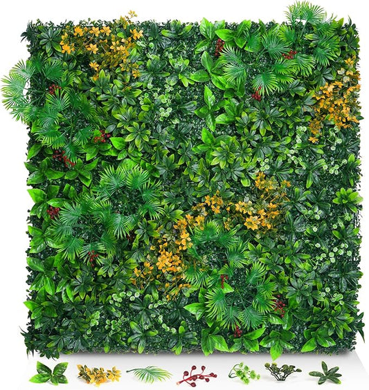 Grass Wall Panels, UV-Anti Faux Greenery Plant Boxwood Panels