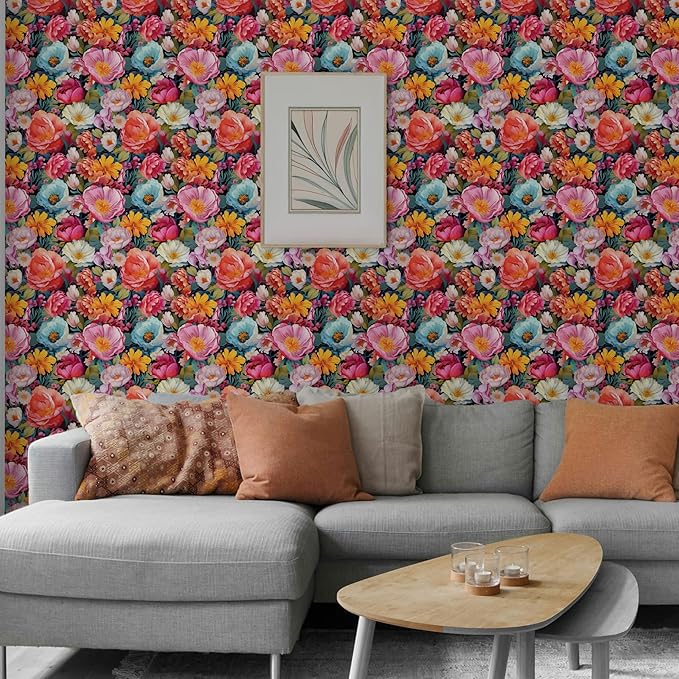 Main Street Peel and Stick Wallpaper Eco-Friendly Sheets 12 Pack, 11 X 16 Inch