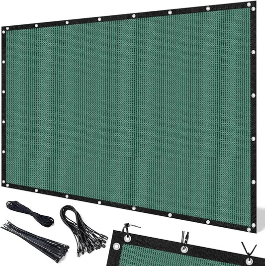 Artpuch 90% Sun Shade Cloth, 8 x 12 FT Pergola Shade Cover Canopy with Grommets, Sun Screen Fabric Tarp for Patio, Outdoor, Garden, Backyard, Green