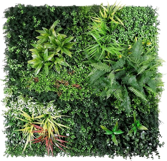 Artificial Plant Wall Panels, Faux Grass Ivy Privacy Screen Fence, Grass Wall
