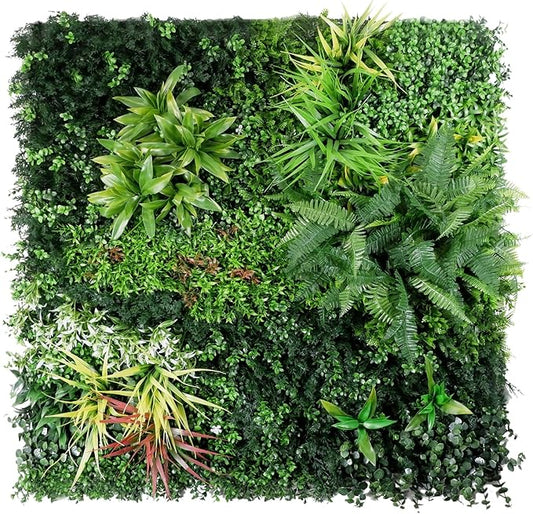 Artificial Plant Wall Panels, Faux Grass Ivy Privacy Screen Fence, Grass Wall