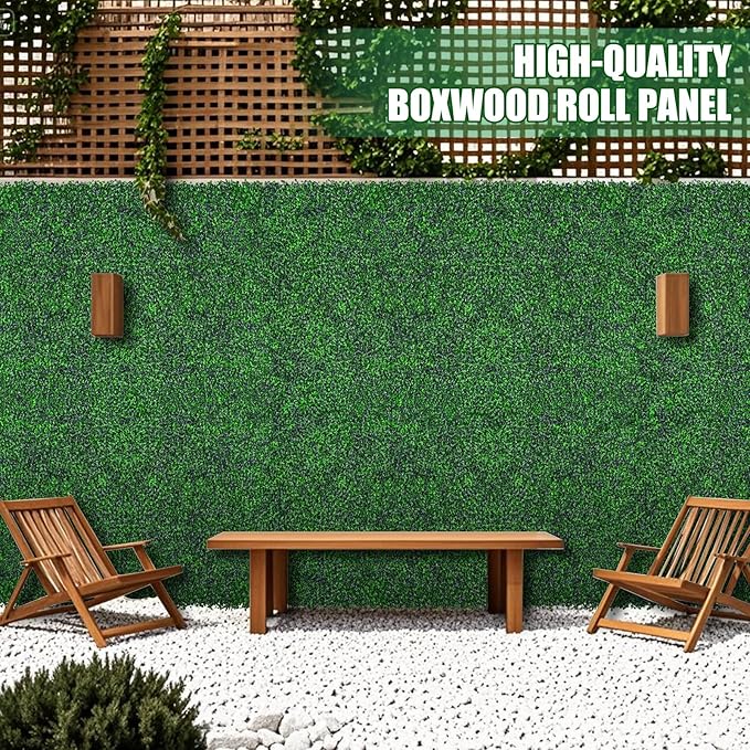 Yangrass Artificial Greenery Wall Roll, Vine Leaf Fence Panels