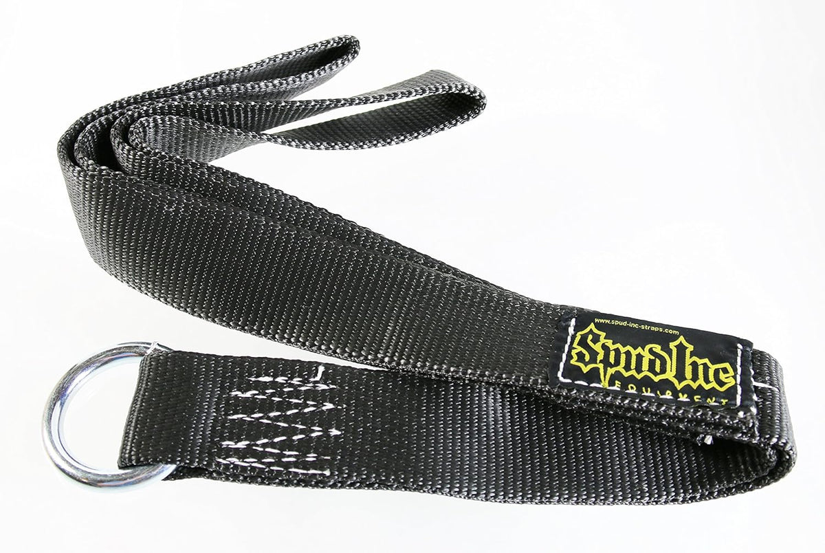 Spud, Inc. 32" Long Abdominal Strap - Heavy Duty Black Ab Crunches with Forearm Handles