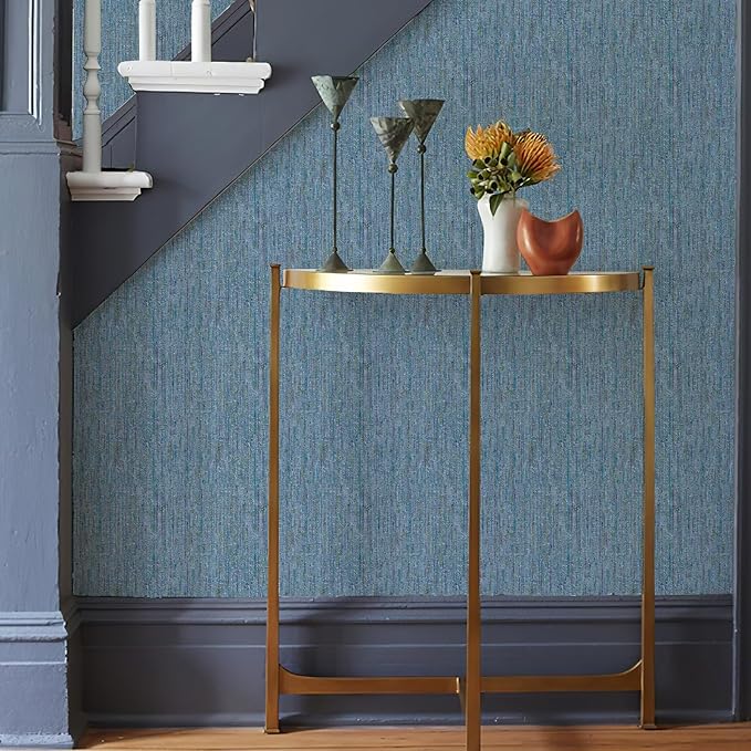 JiffDiff Woven Wallpaper Peel and Stick 17.3" 400x 0 Colorful Paint Grasscloth