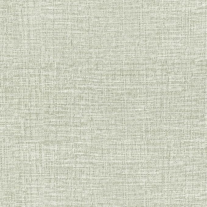 Amiya Grasscloth Wallpaper 17.3"x80" Sage Green Peel and Stick Faux Fabric
