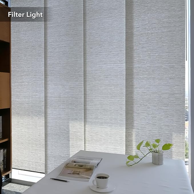 GoDear Design Adjustable Sliding Panel Track Blinds, Vertical Blinds, Room