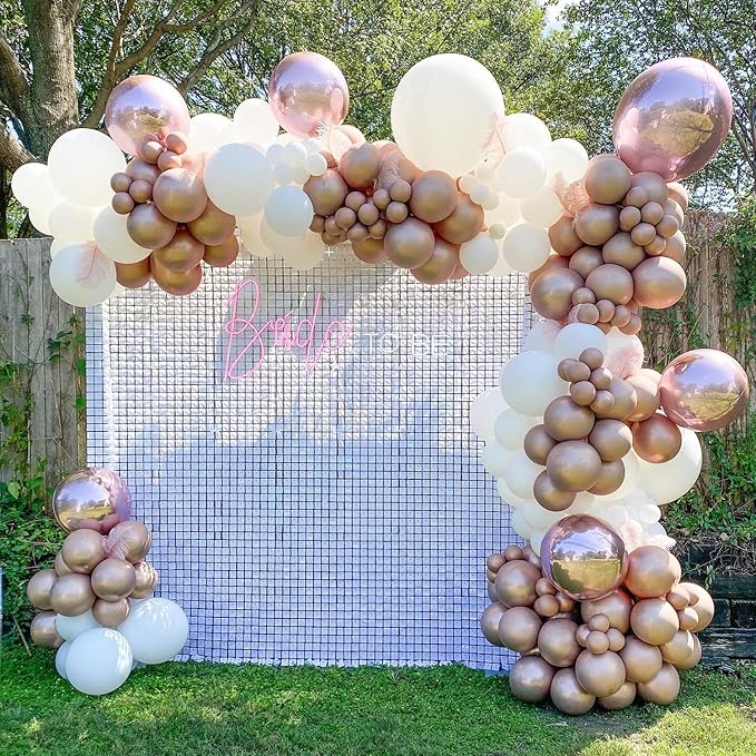 COKAOBE Matte White Sequin Wall Backdrop, Photo Backdrops