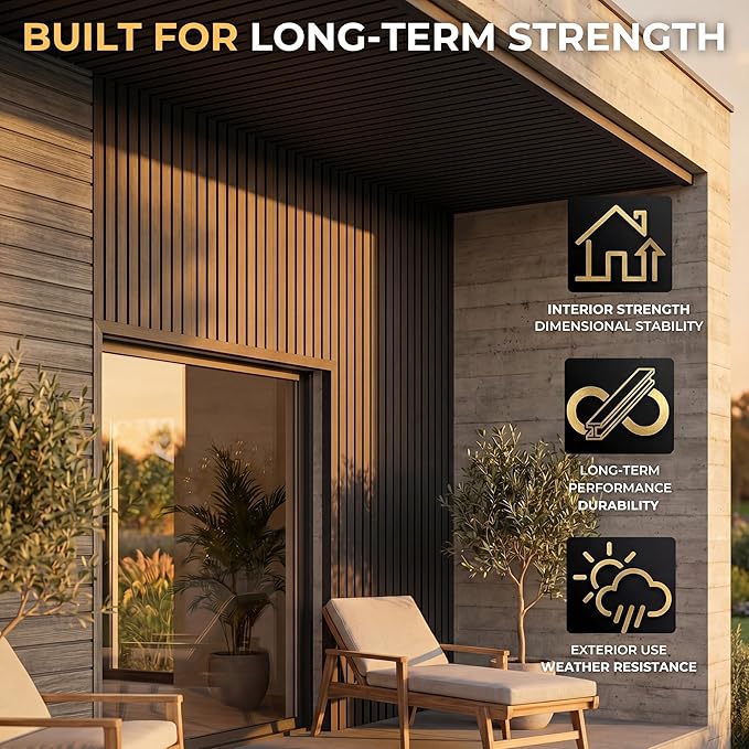 From Plain to Beautiful in Hours WPC Exterior Wall Slat Panels Waterproof