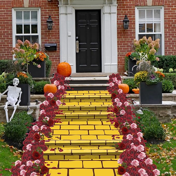 Kochorie 100 Ft x 54 Inch Yellow Brick Road Tablecloth Roll