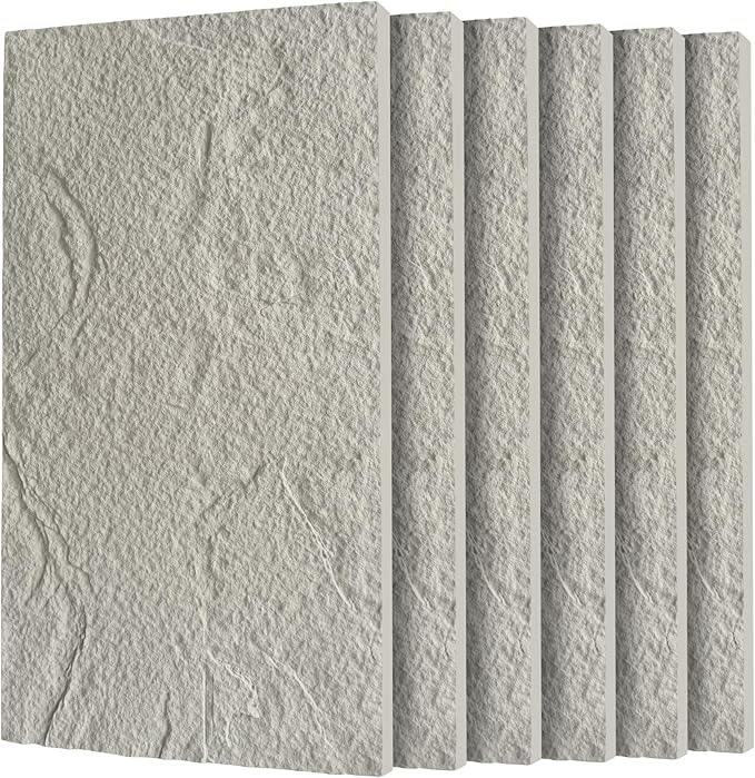 3D Faux Stone Wall Panels, Lightweight & Waterproof Accent Marble Stone Skin