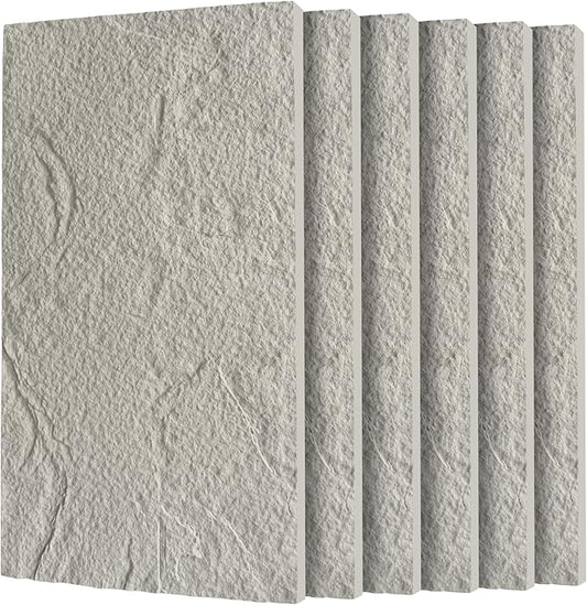 3D Faux Stone Wall Panels, Lightweight & Waterproof Accent Marble Stone Skin