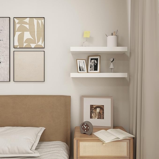 Vervida® White Floating Shelves