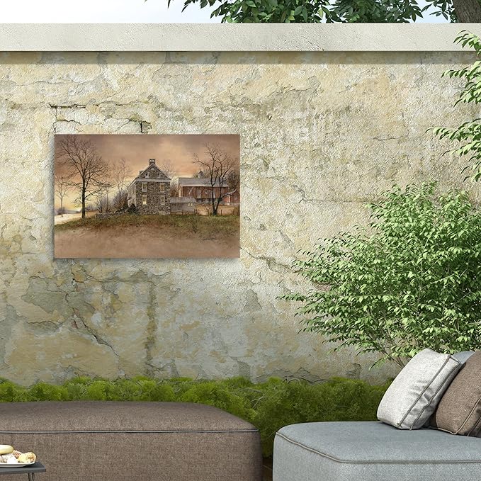 Outdoor Canvas Art - Ray Hendershot 'EARLY ONE MORNING' Wall Art for Outdoor Spaces, Patios, or Gardens by Trademark Fine Art