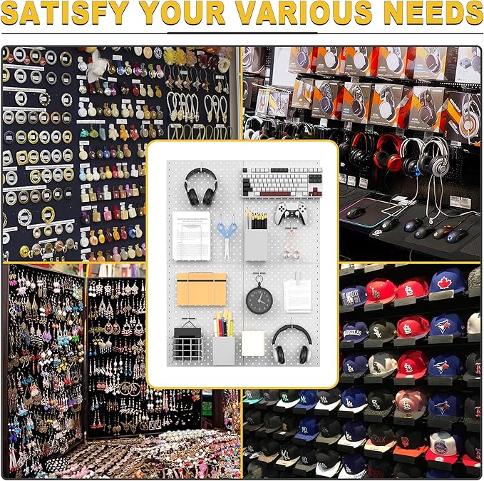 Ultrawall Metal Pegboard Panels, Pegboard Wall Organizer, Peg Boards