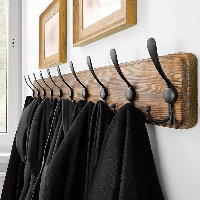SKOLOO Rustic Large Coat Rack Wall Mount-38.6'' Long Coat Rack