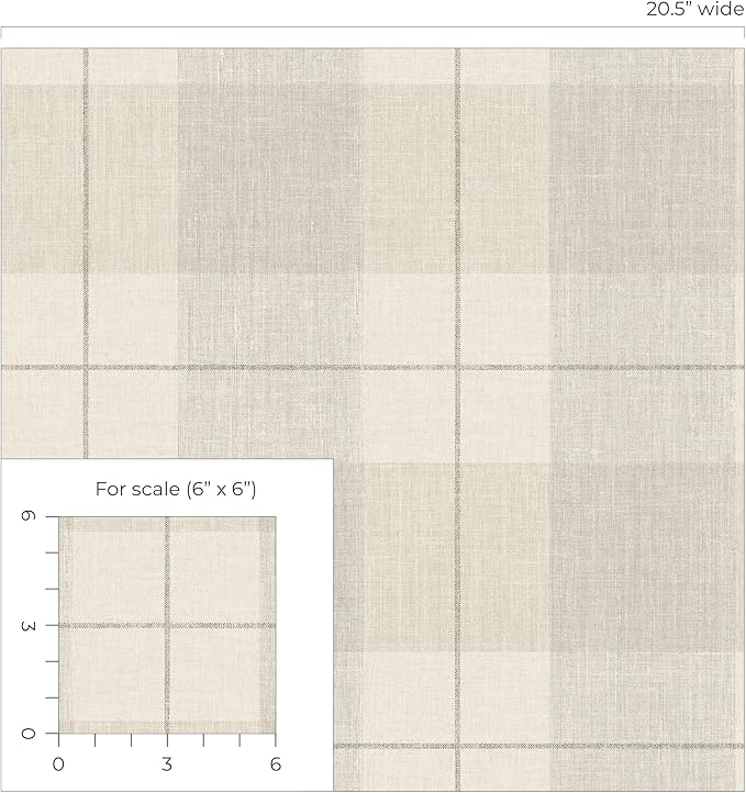 NextWall Lenox Hill Plaid Peel and Stick Wallpaper