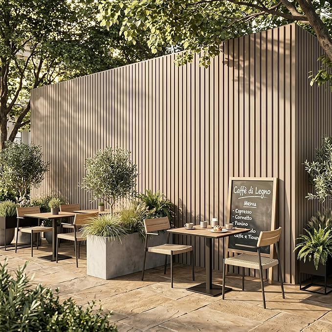 From Plain to Beautiful in Hours WPC Exterior Wall Slat Panels Waterproof