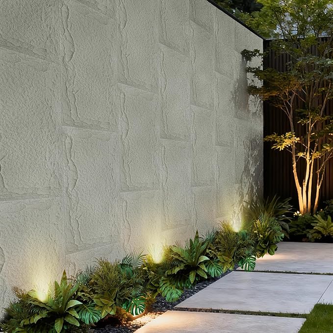 3D Faux Stone Wall Panels, Lightweight & Waterproof Accent Marble Stone Skin