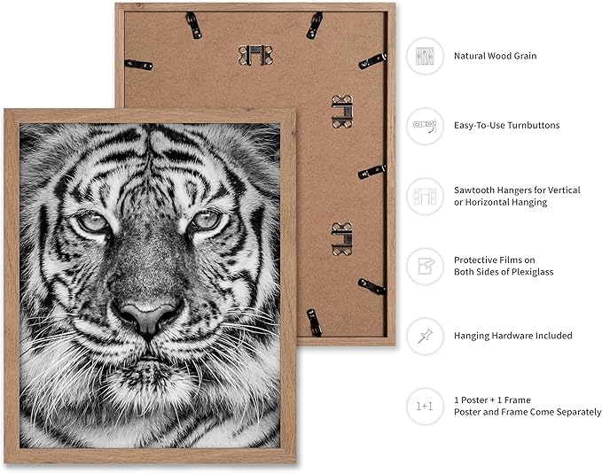Poster Master Vintage Tiger Face Print