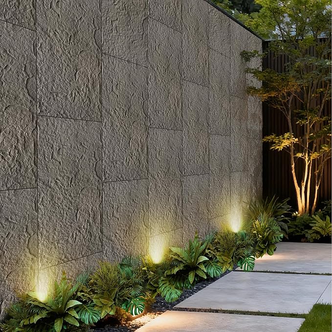 3D Faux Stone Wall Panels, Lightweight & Waterproof Accent Marble Stone Skin